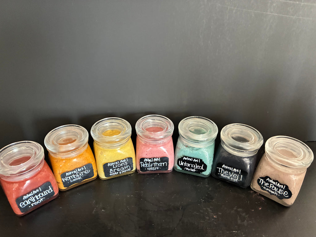 7 Chakra Mini Botanical Body  Scrubs