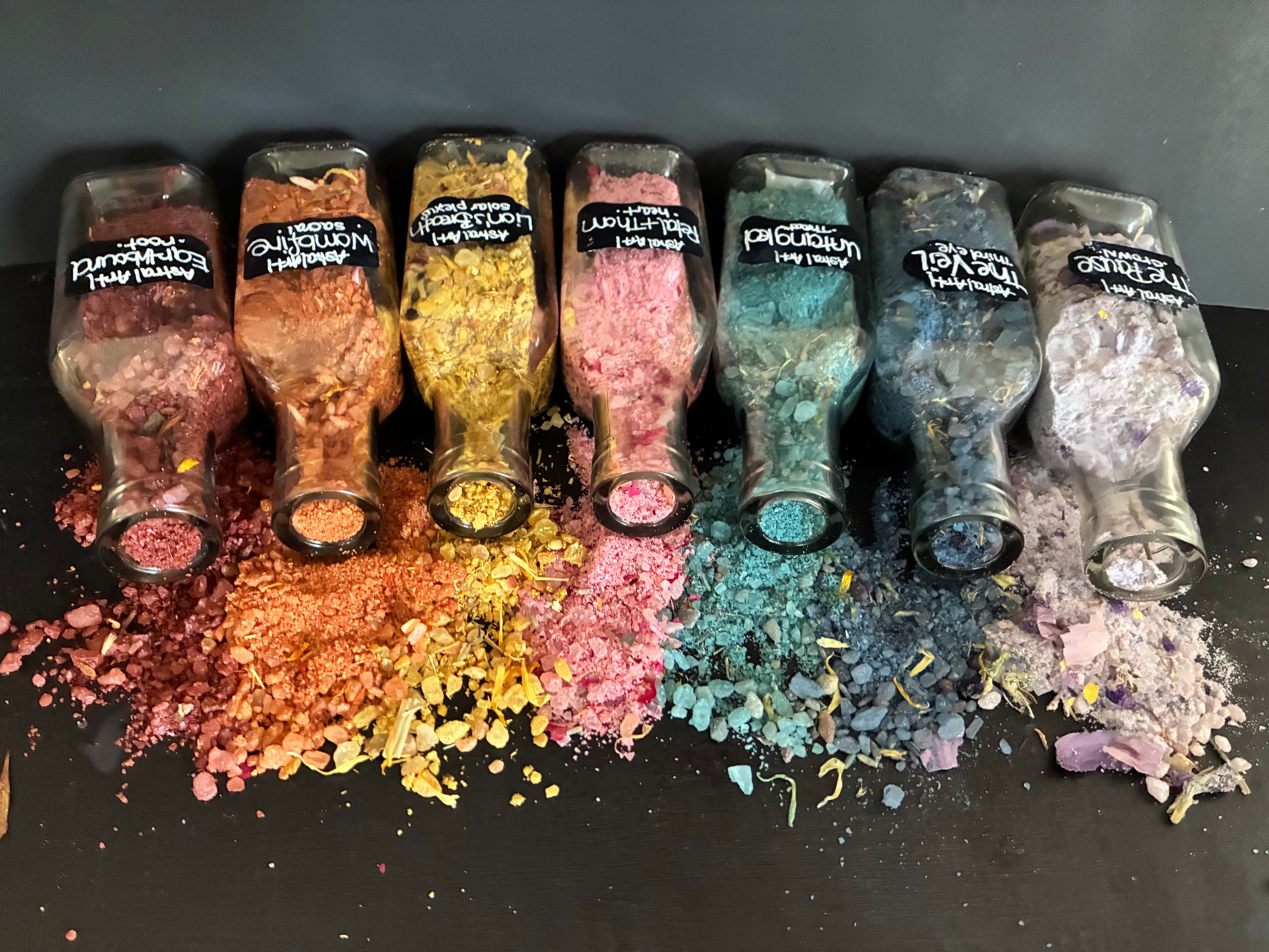 7 Botanical Bath Salts + 7 Velvety Whipped Body Scrubs