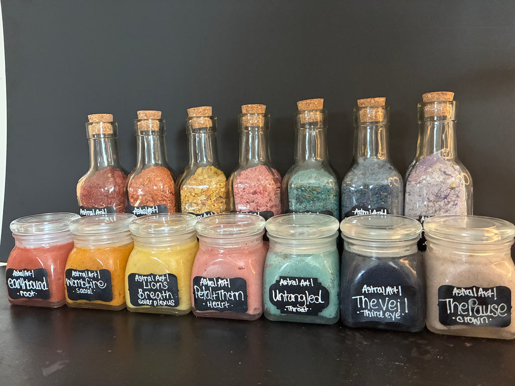 7 Botanical Bath Salts + 7 Velvety Whipped Body Scrubs