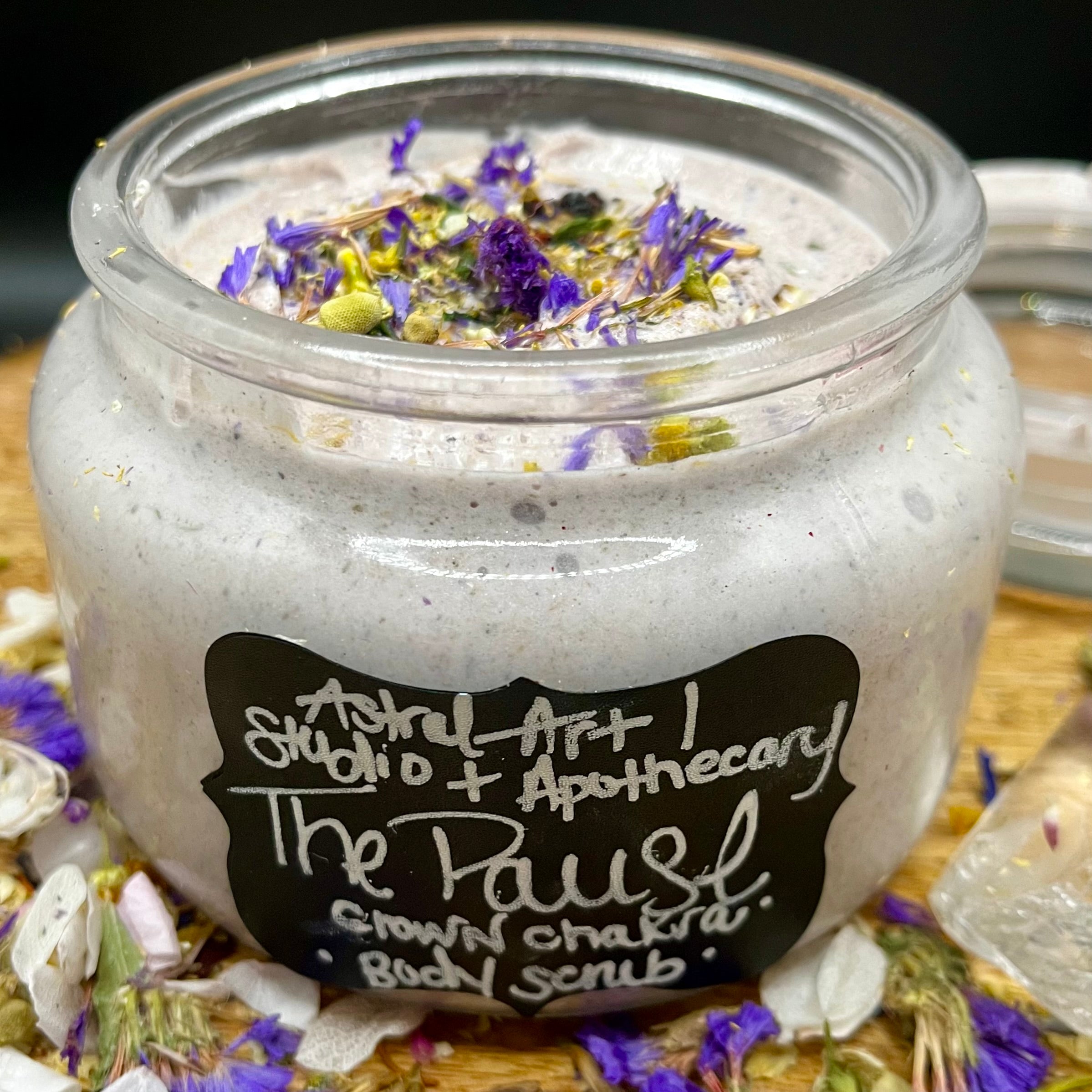 The Pause — Crown Chakra Body Scrub• Stillness