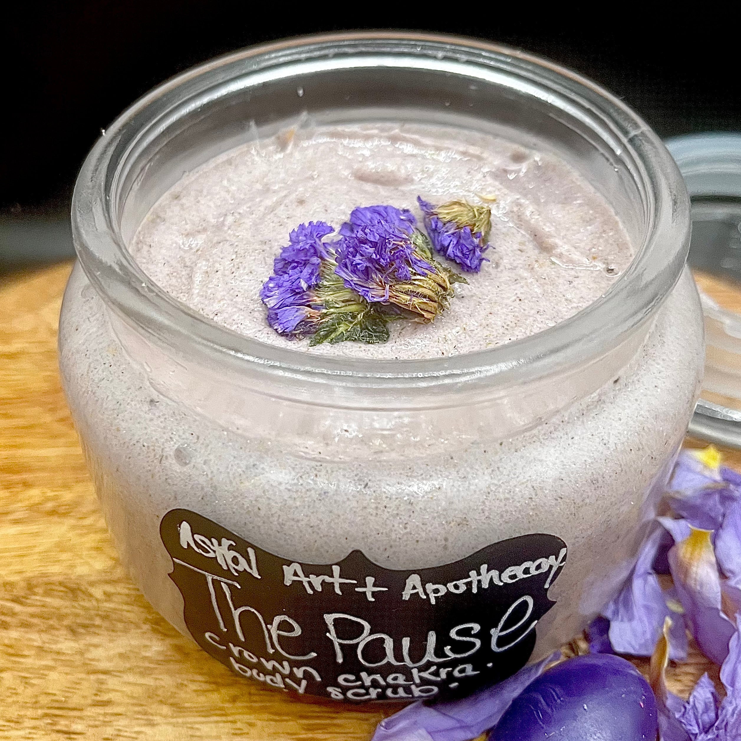 The Pause — Crown Chakra Body Scrub• Stillness