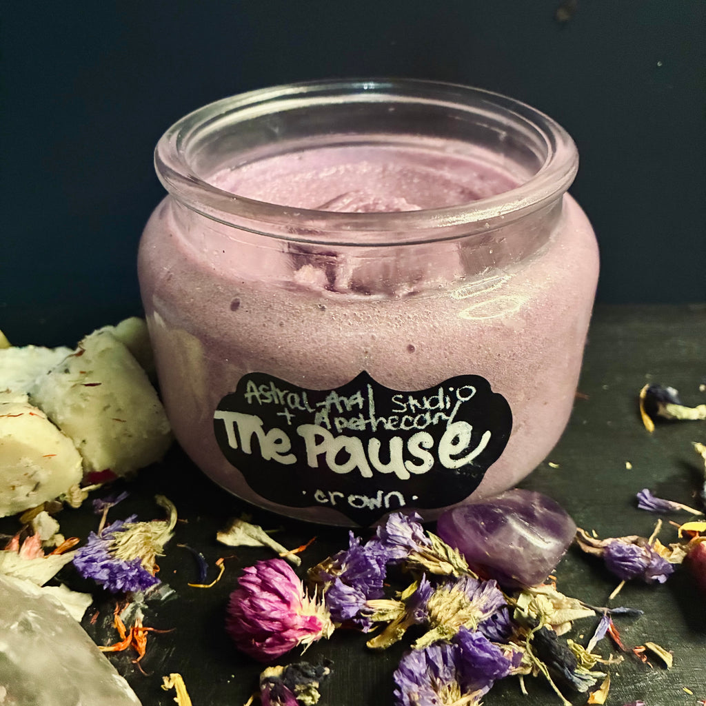 The Pause — Crown Chakra Body Scrub• Stillness