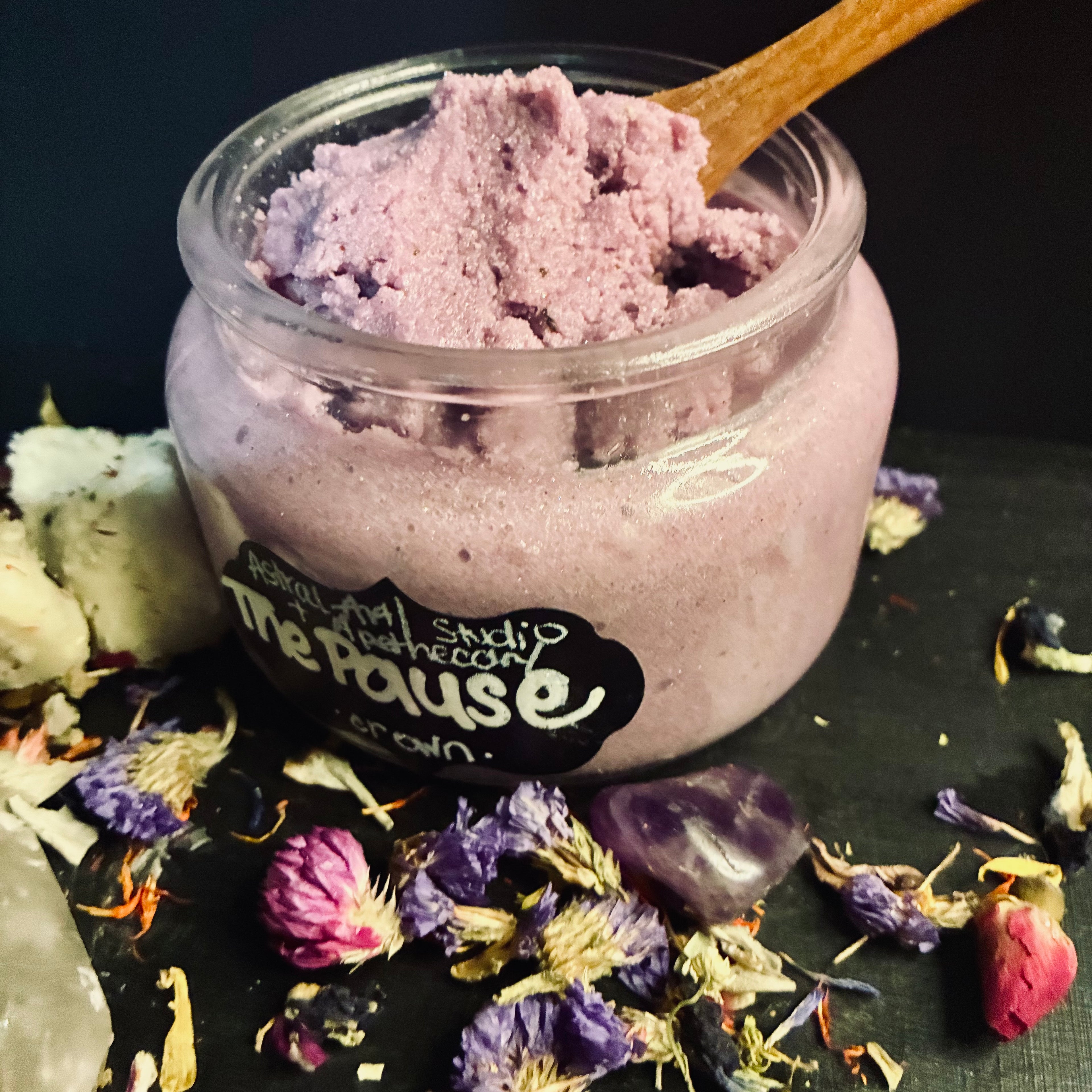 The Pause — Crown Chakra Body Scrub• Stillness